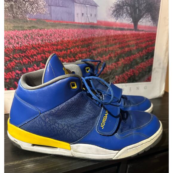 Nike AIr Jordan Flight Club 90s 2013 "Laney" VIntage Size M 13 - Picture 2 of 9